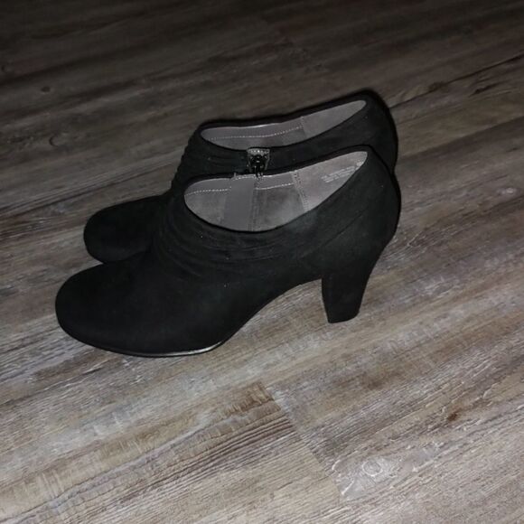 Aerosoles heel rest black ankle boots booties Starring Role Sz 9 - Picture 3 of 9